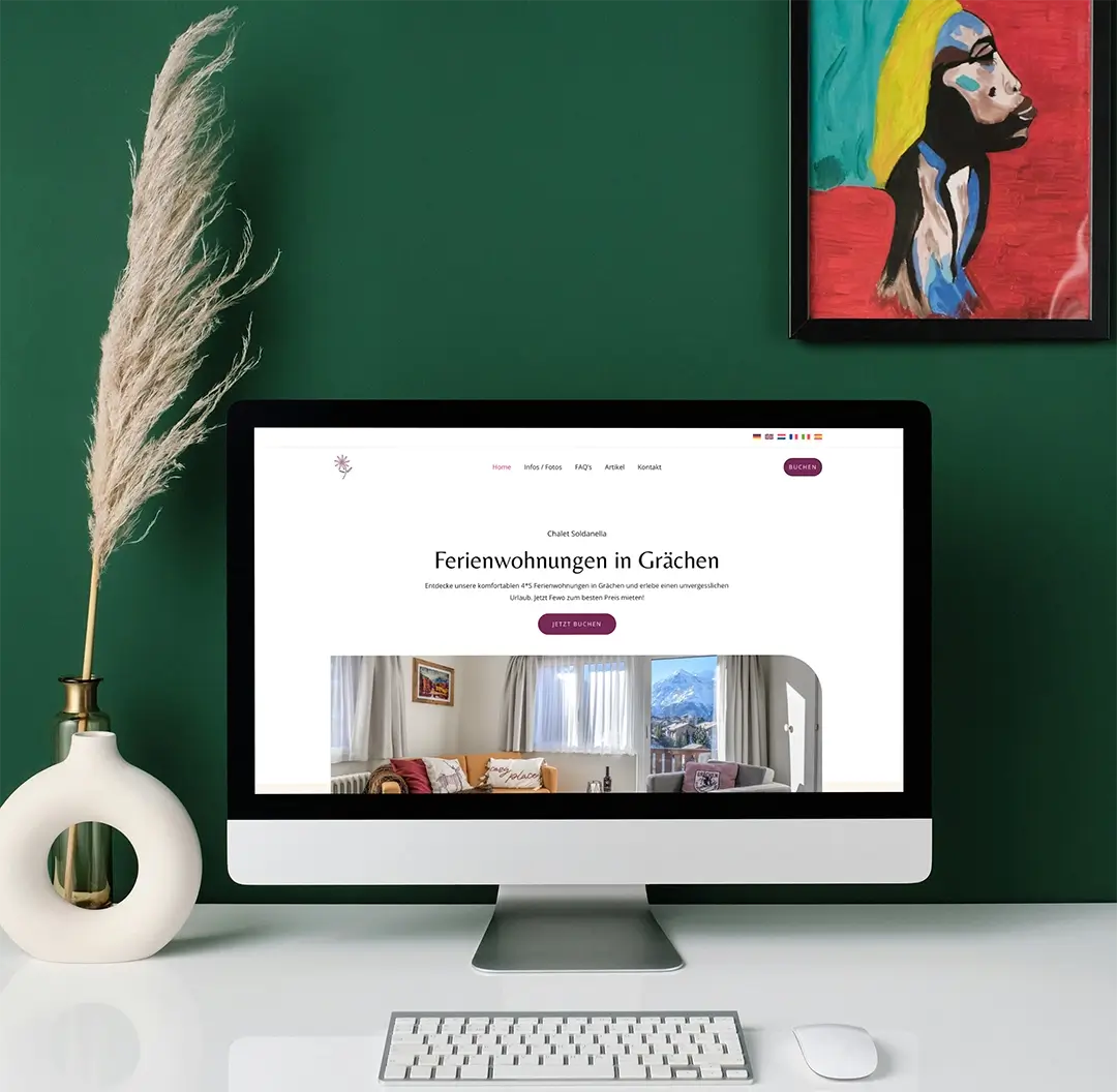 Webdesign Ferienwohnungen Grächen