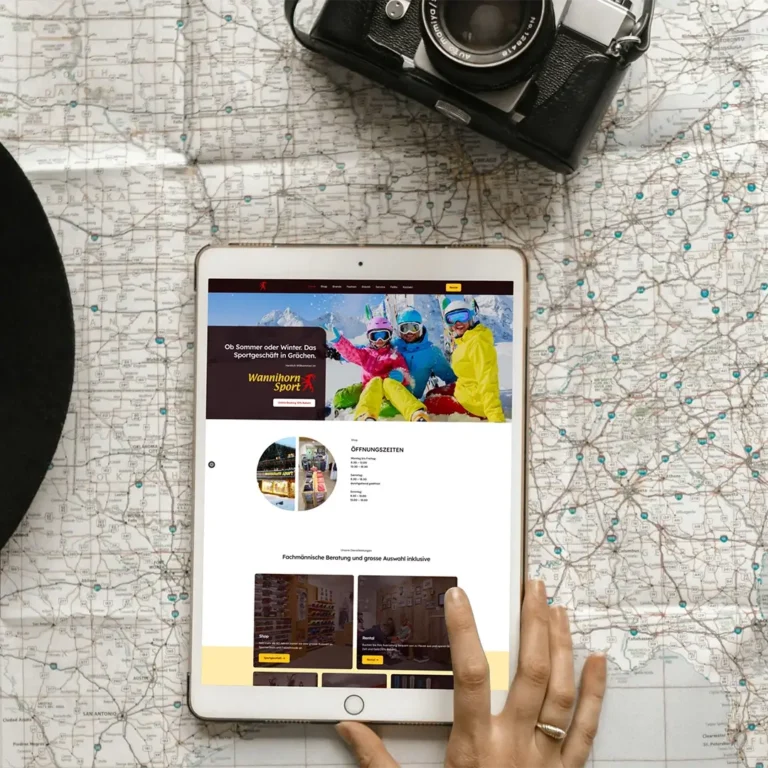 Webdesign Wannihorn Sport