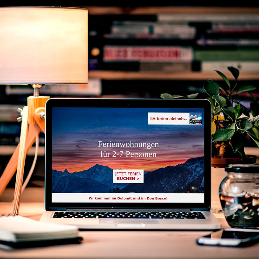 Webdesign Ferienwohnungen Riederalp