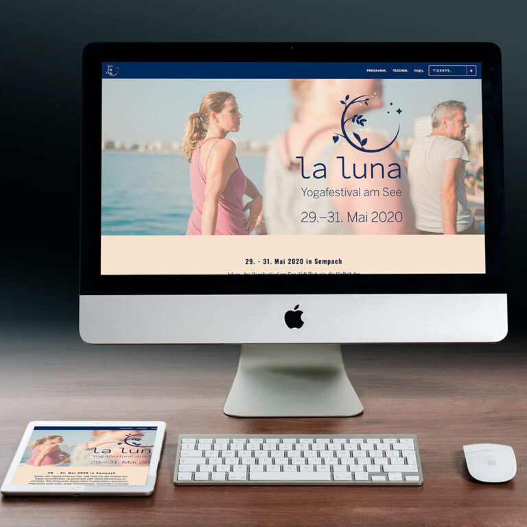 Webdesign La Luna Yogafestival