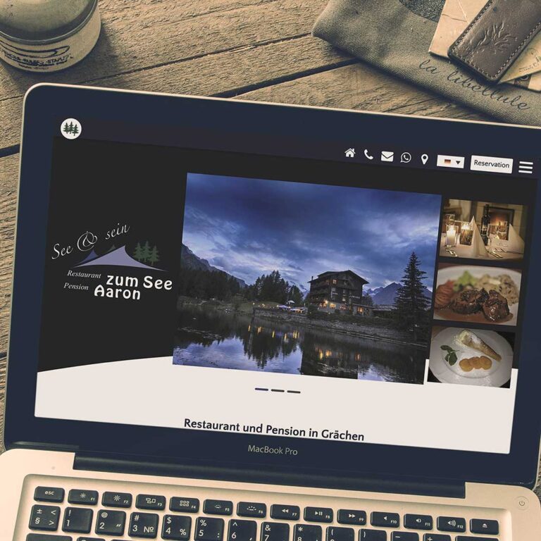Webdesign für Restaurant Zum See