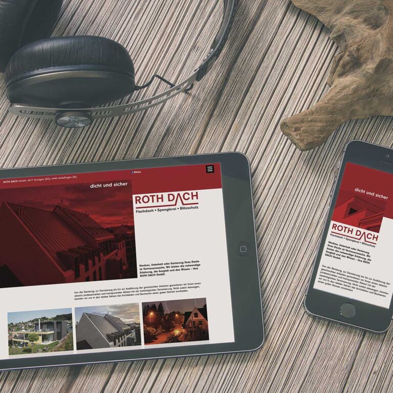 Webseite Roth Dach