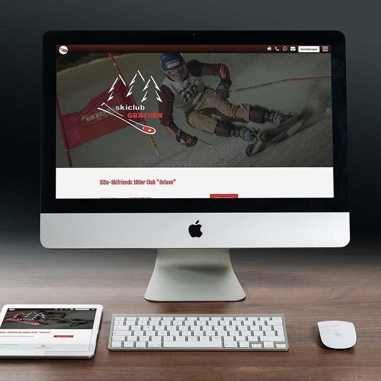 Webdesign Skiclub Grächen