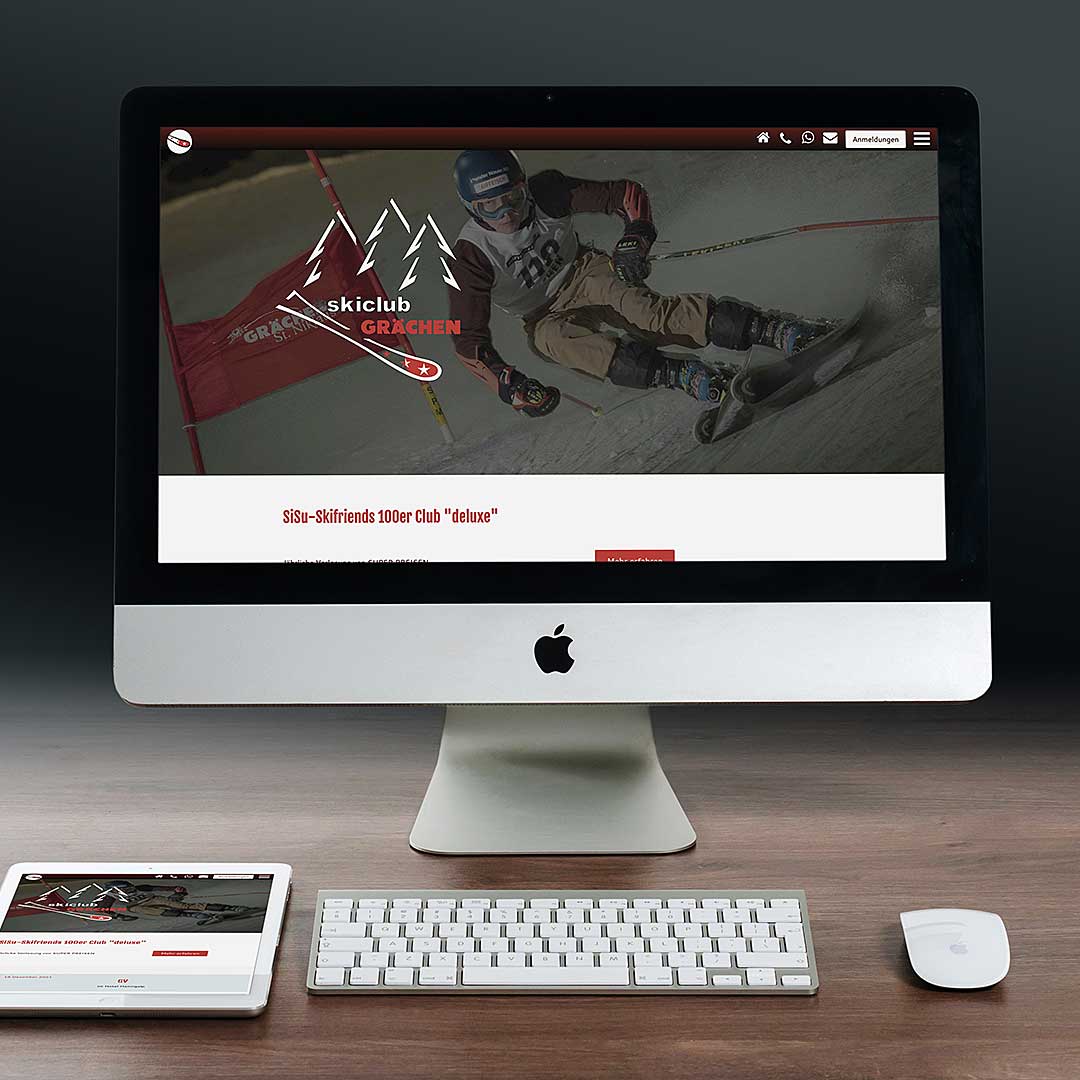 Webdesign Skiclub Grächen