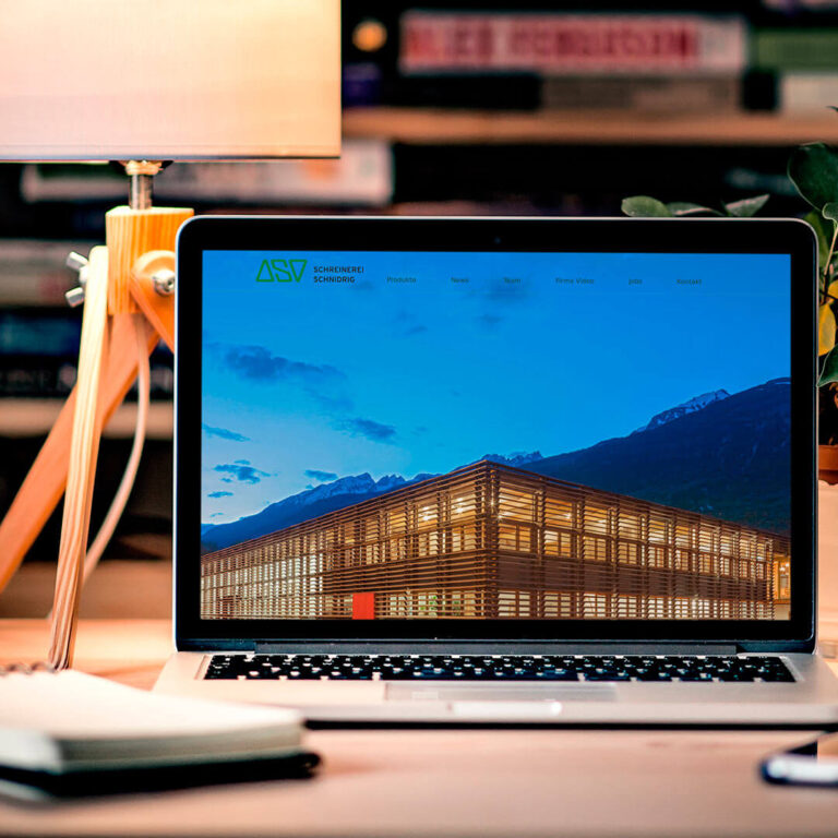 Webdesign Schreinerei Schnidrig Visp