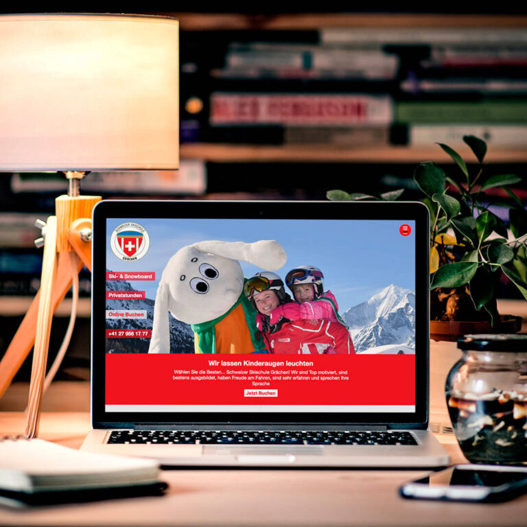 Webdesign Skischule Grächen