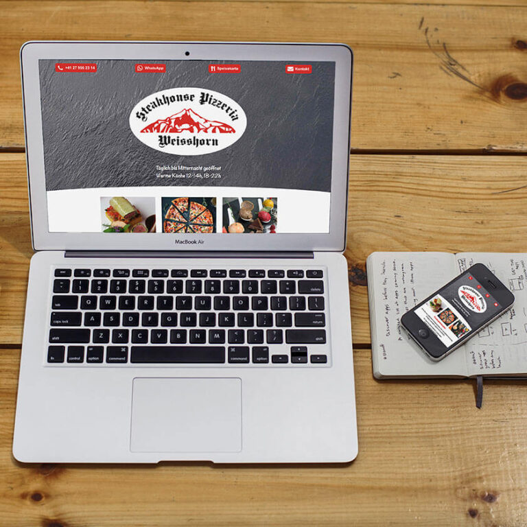 Webdesign Restaurant Weisshorn