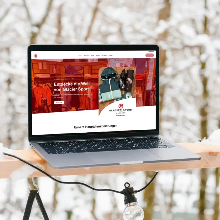 Webdesign Glacier Sport