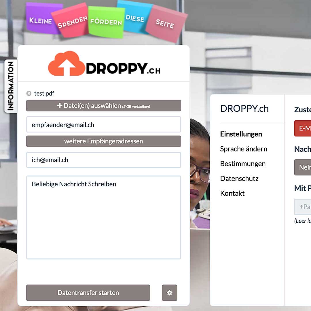 Swisstransfer / Droppy